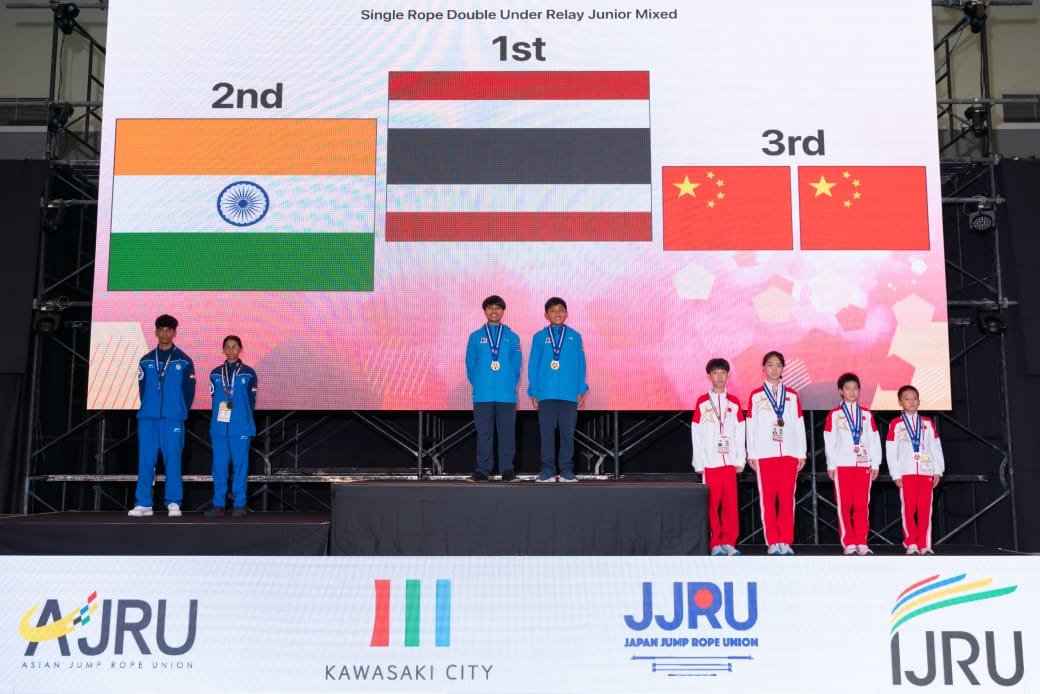 India on podium at Asian Jump Rope Championship with Eshan Puthran