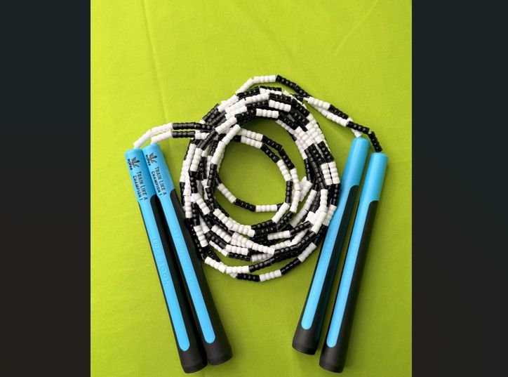 Air Warrior Beaded Freestyle Rope by Rule The Ropes, best quality beaded jump rope and skipping rope for freestyle, double dutch, tricks, and training