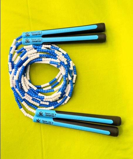 Air Warrior Beaded Freestyle Rope by Rule The Ropes, best quality beaded jump rope and skipping rope for freestyle, double dutch, tricks, and training