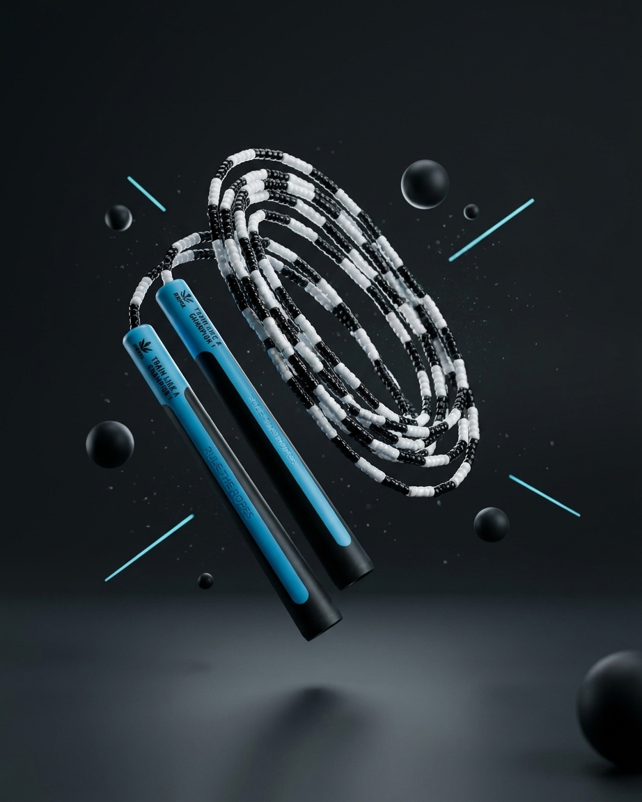 Air Warrior Beaded Freestyle Rope by Rule The Ropes, best quality beaded jump rope and skipping rope for freestyle, double dutch, tricks, and training