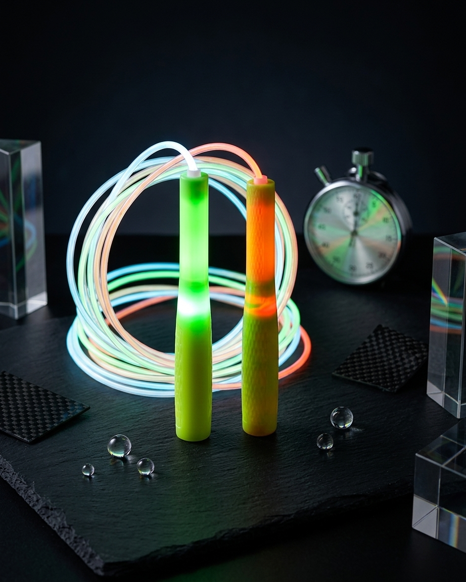 LED Jump Rope by Rule The Ropes, best quality light-up jump rope and LED skipping rope for kids, fun workouts, fitness training, and active play