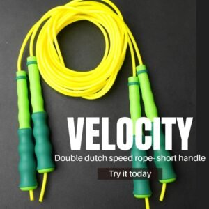 The Velocity Double Dutch Super Speed Rope is engineered for maximum rotation speed and absolute grip control.