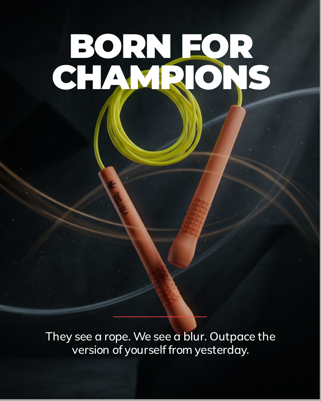 Champion Rope by Rule The Ropes, best quality jump rope and skipping rope for freestyle, fitness training, and speed skipping